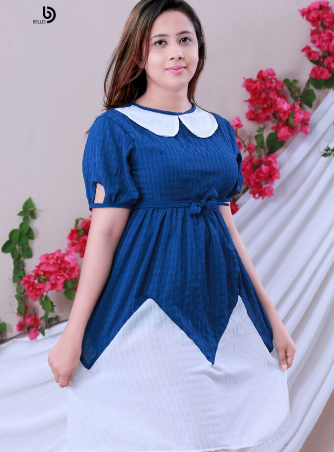 SHORT SLEEVE SHORT DRESS