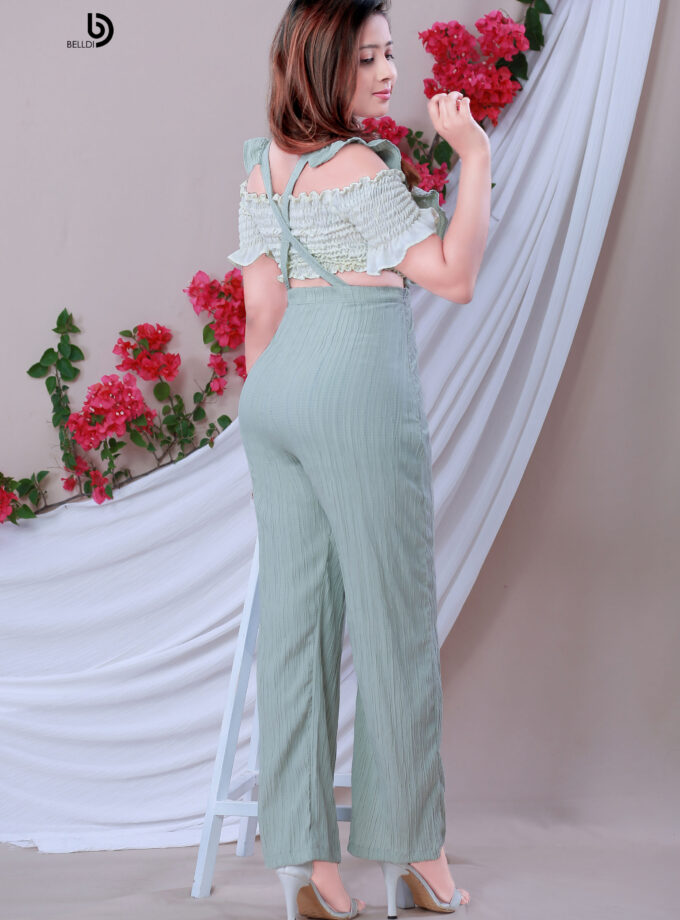 DOUBLE SIDE FRILL JUMPSUIT