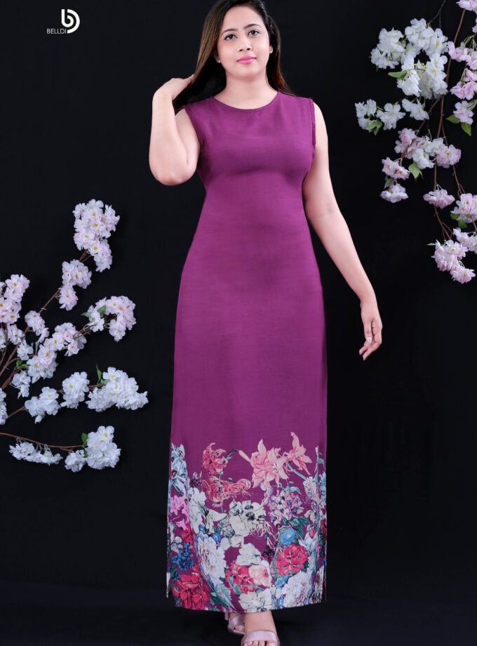 SLEEVELESS LONG DRESS