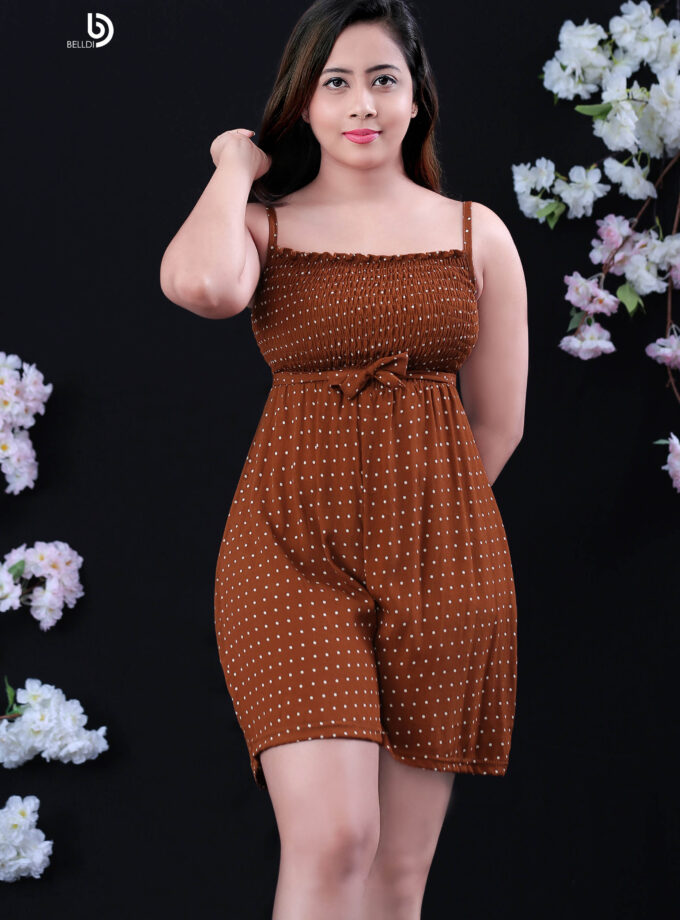 WRAP SPAGHETTI STRAP OFF SHOULDER ROMPER