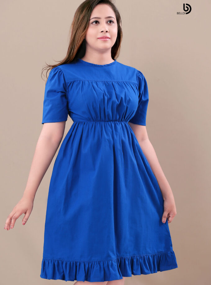SHORT SLEEVE SHORT DRESS