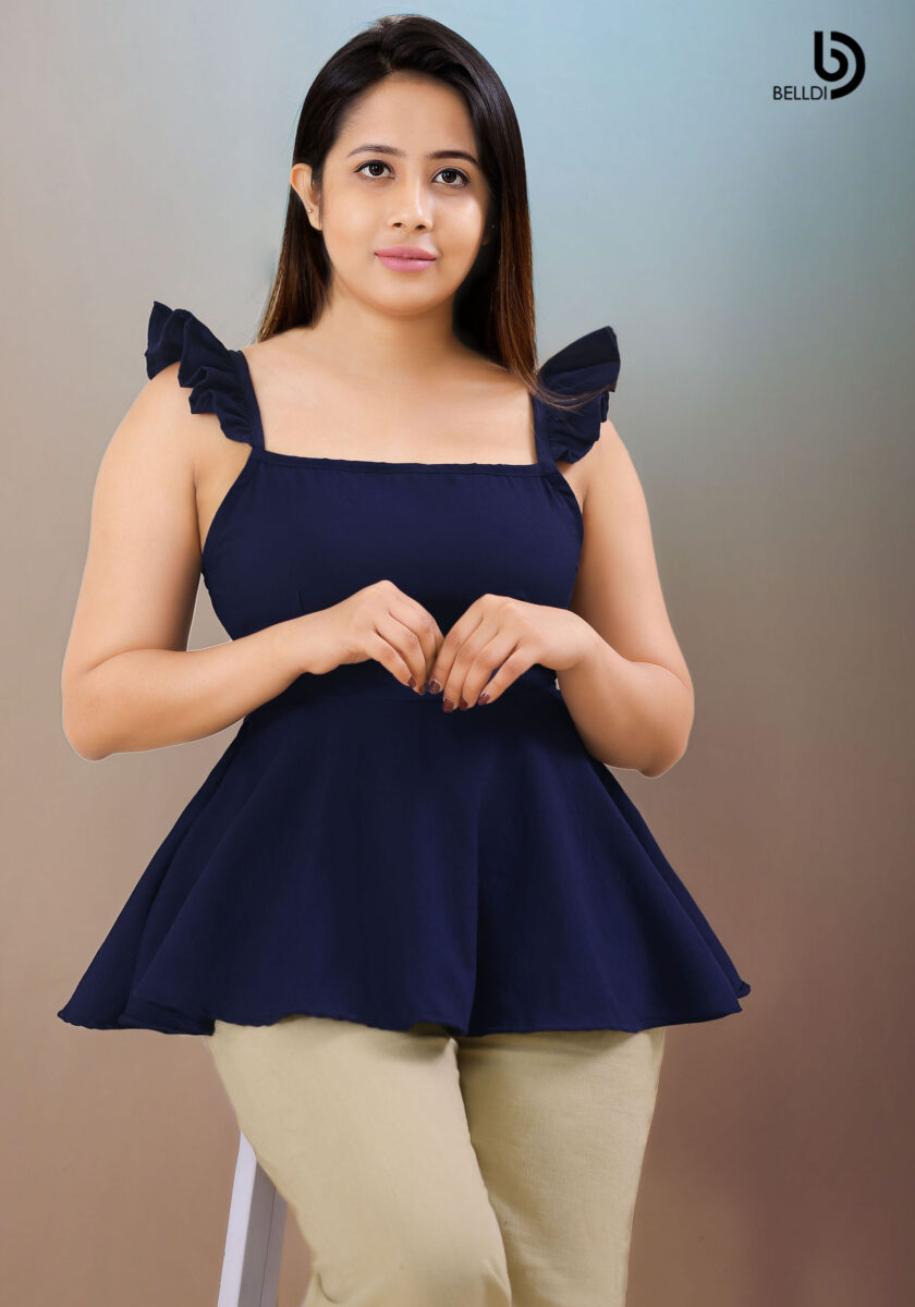 DOUBLE SIDE FRILL TOP