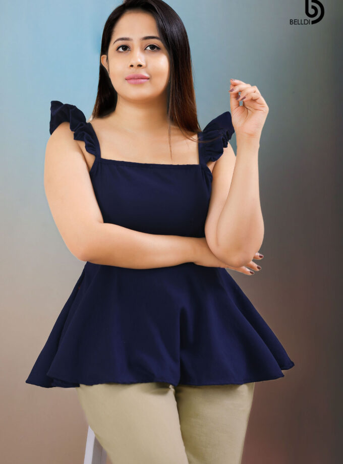 DOUBLE SIDE FRILL TOP