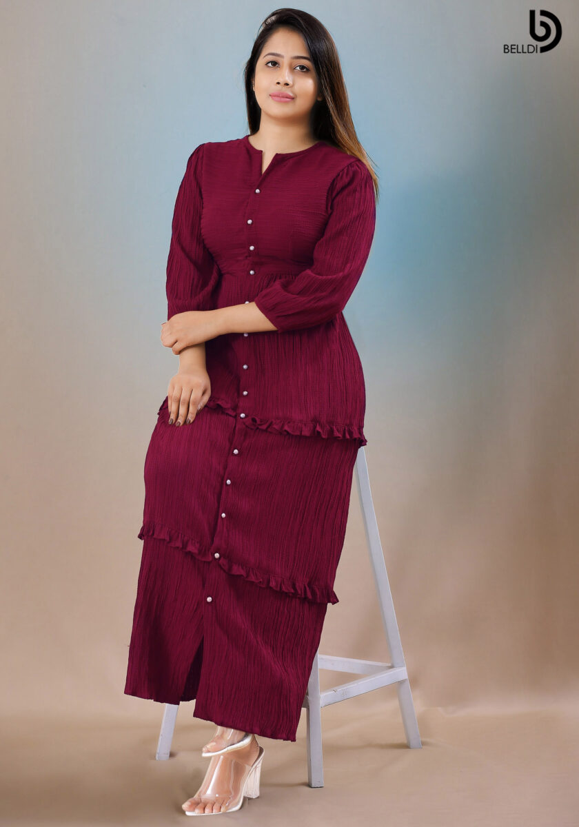 LONG SLEEVE  LONG DRESS