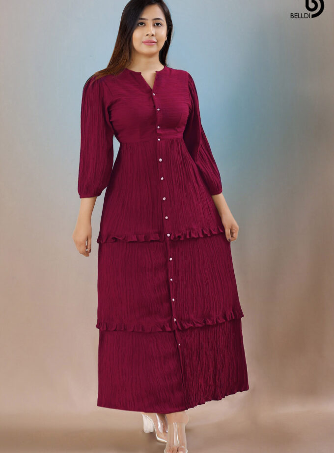 LONG SLEEVE LONG DRESS