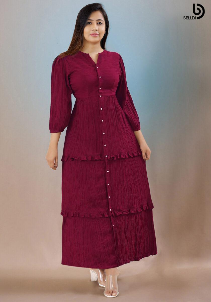 LONG SLEEVE  LONG DRESS - Image 2