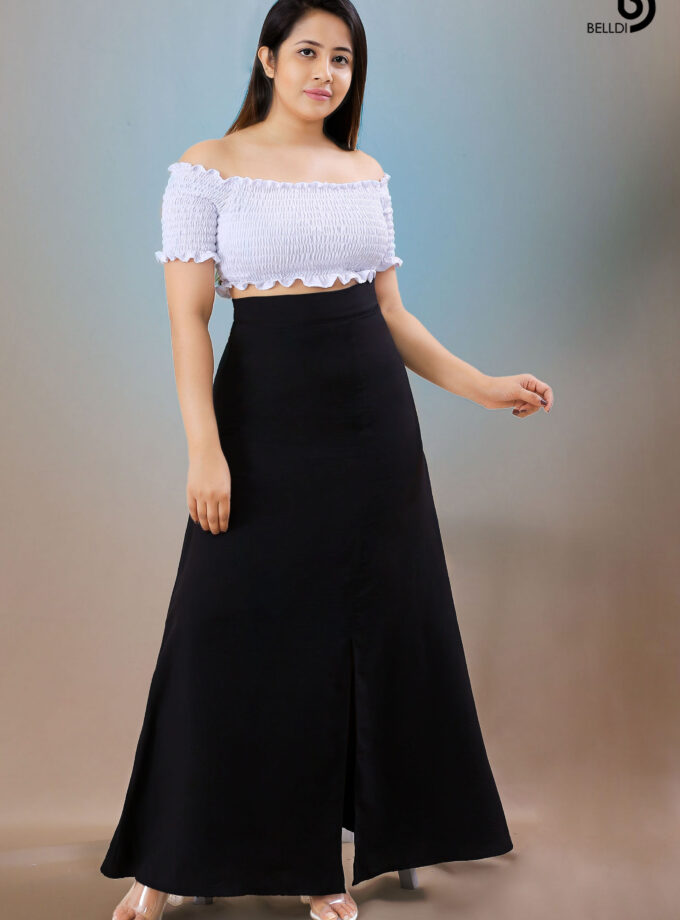 HIGH WAIST BLACK SKIRT