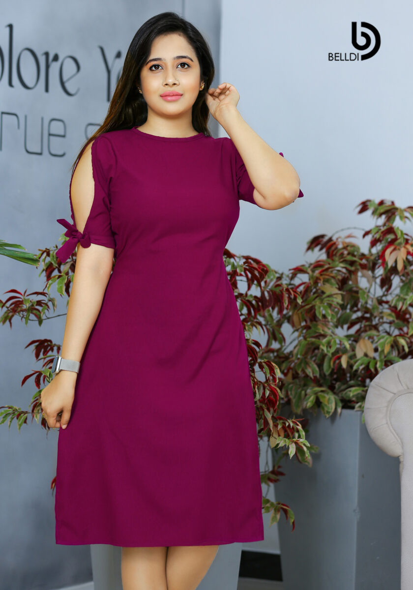 SHORT SLEEVE SHORT DRESS