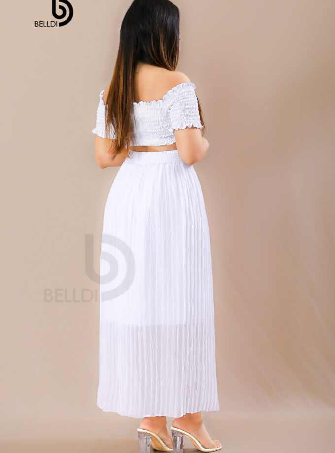 HIGH WAIST WHITE SKIRT
