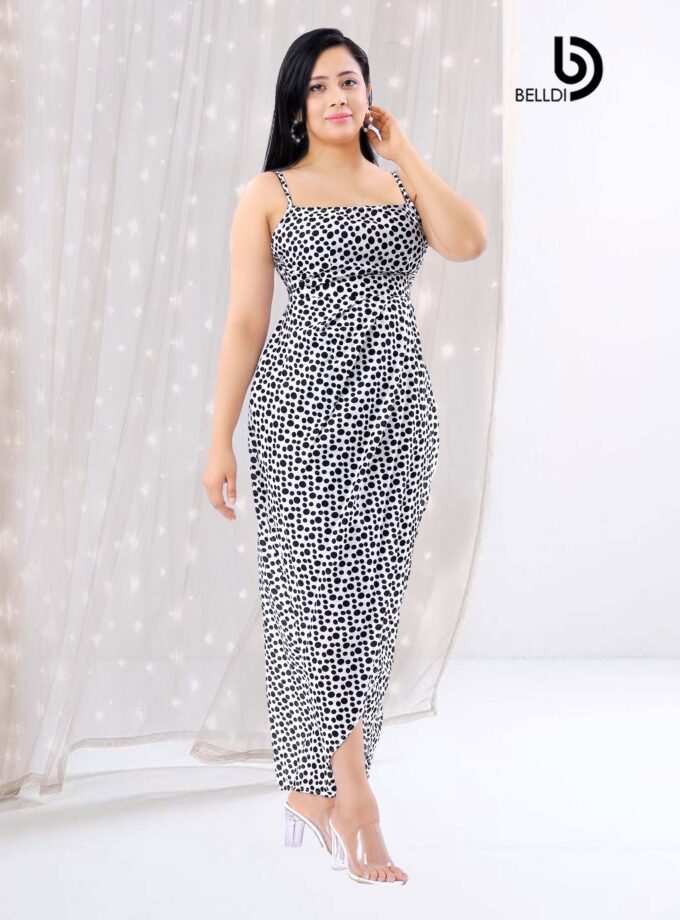 SPAGHETTI STRAP TULIP DRESS