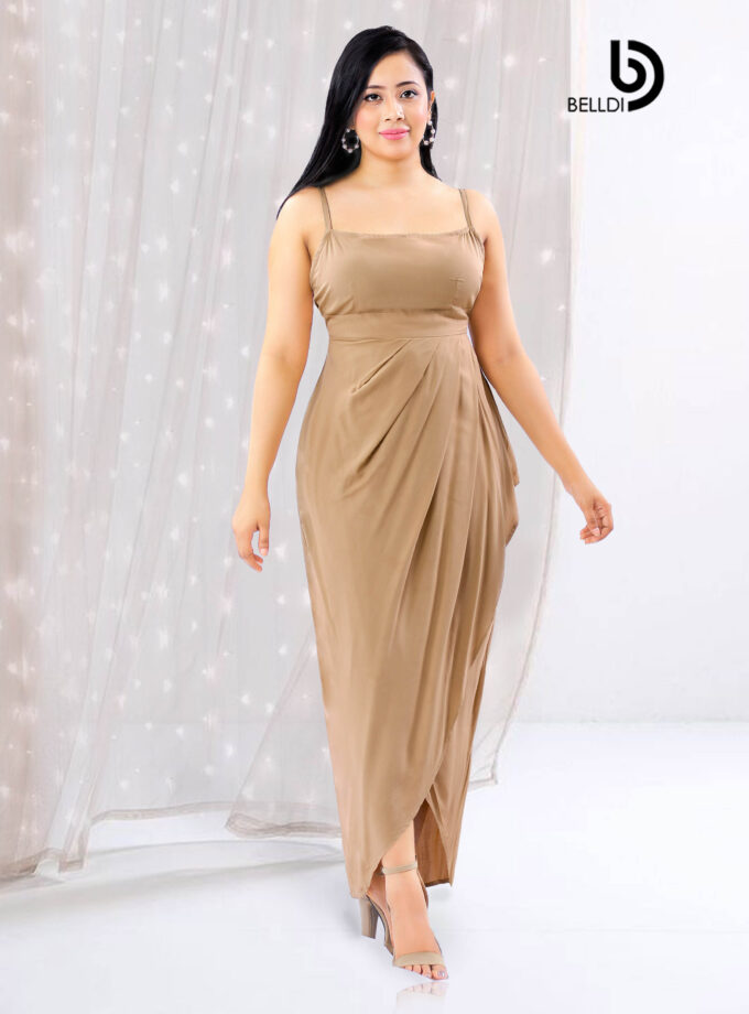 SPAGHETTI STRAP TULIP DRESS