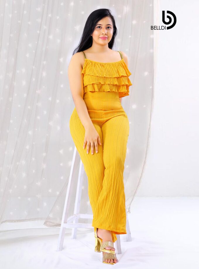 HIGH WAIST YELLOW PANT