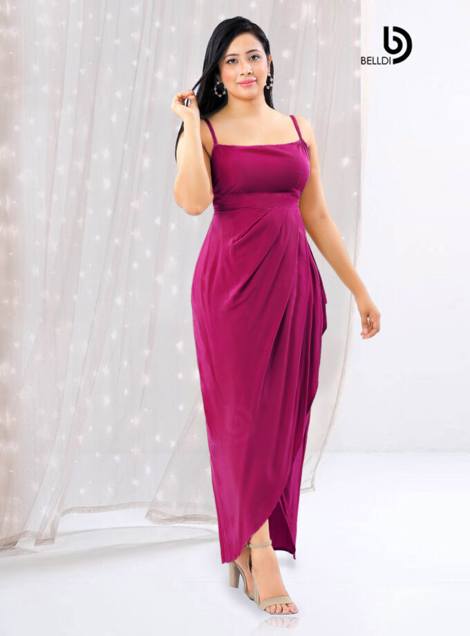 SPAGHETTI STRAP TULIP DRESS