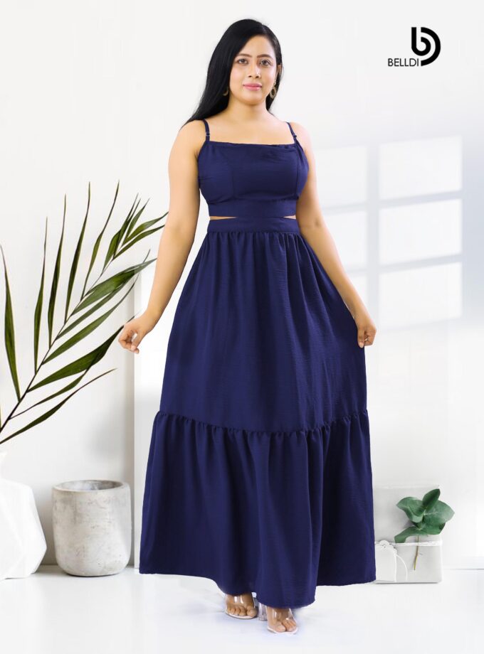 SPAGHETTI STRAP SQUARE NECK MAXI DRESS
