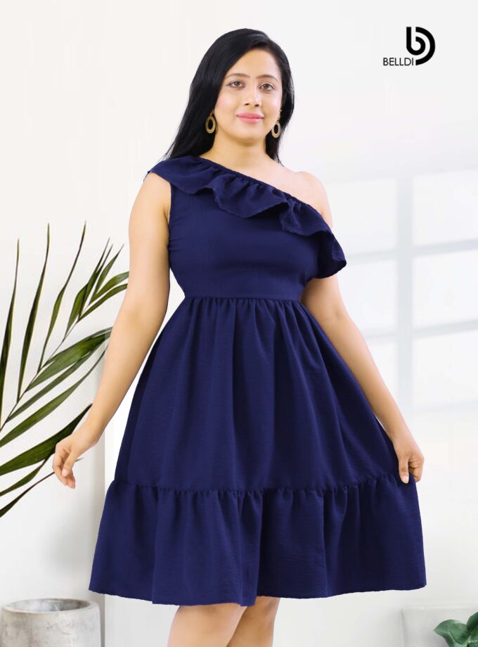 ONE SHOULDER SHORT DRESS