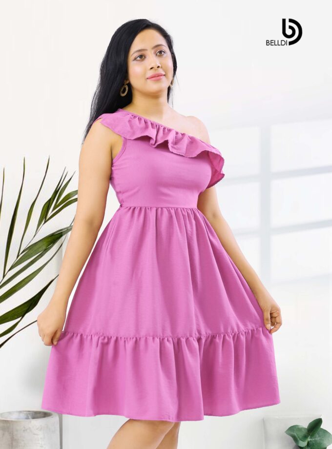 ONE SHOULDER SHORT DRESS