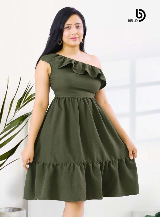 ONE SHOULDER SHORT DRESS