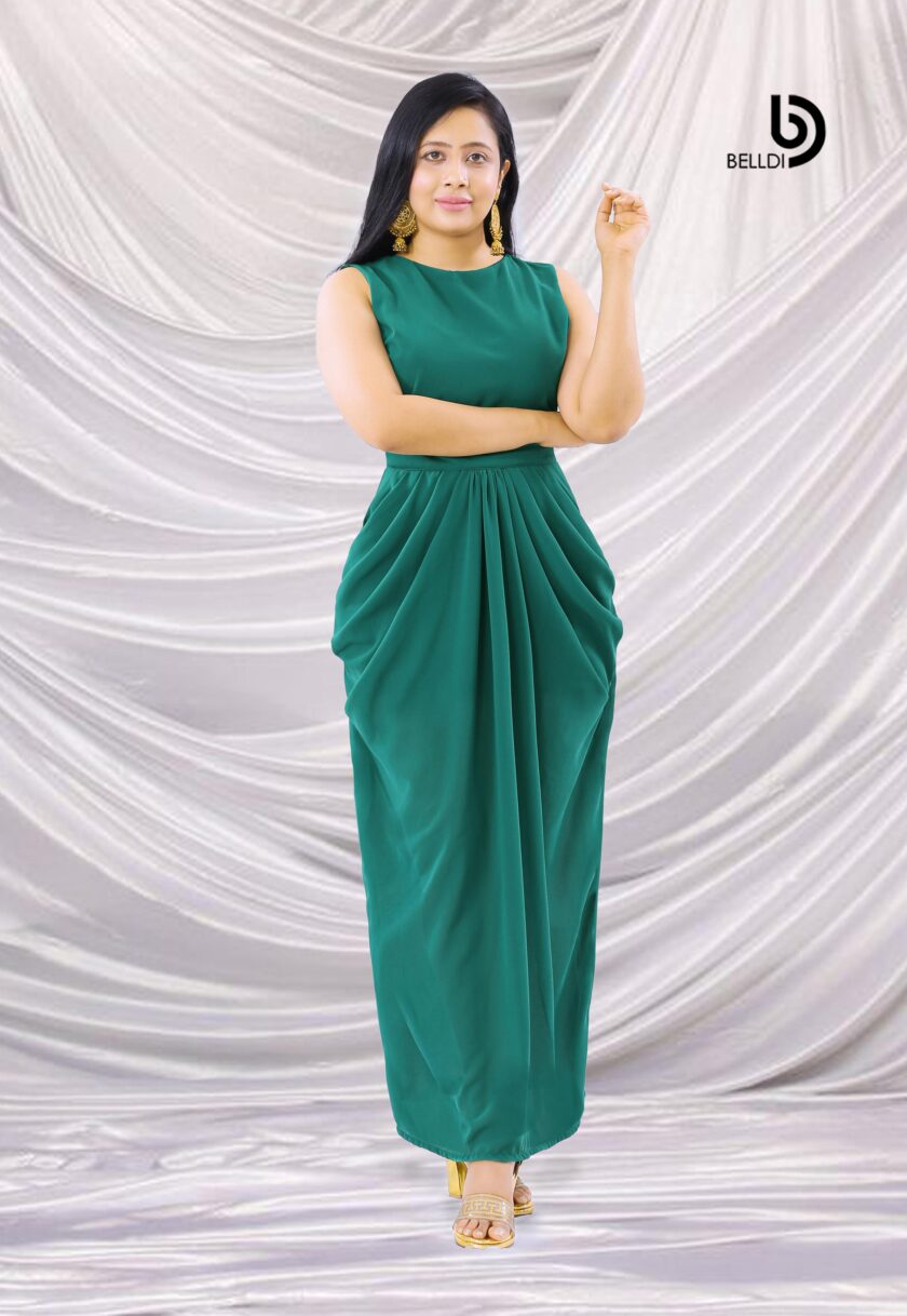 SLEEVELESS JEWEL NECK TOP AND HIGH WAIST SKIRT