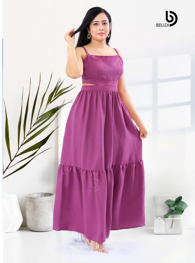 SPAGHETTI STRAP SQUARE NECK MAXI DRESS