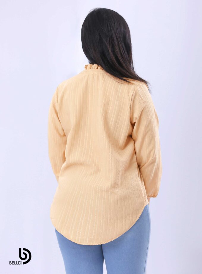 HIGH NECK LONG SLEEVE BLOUSE