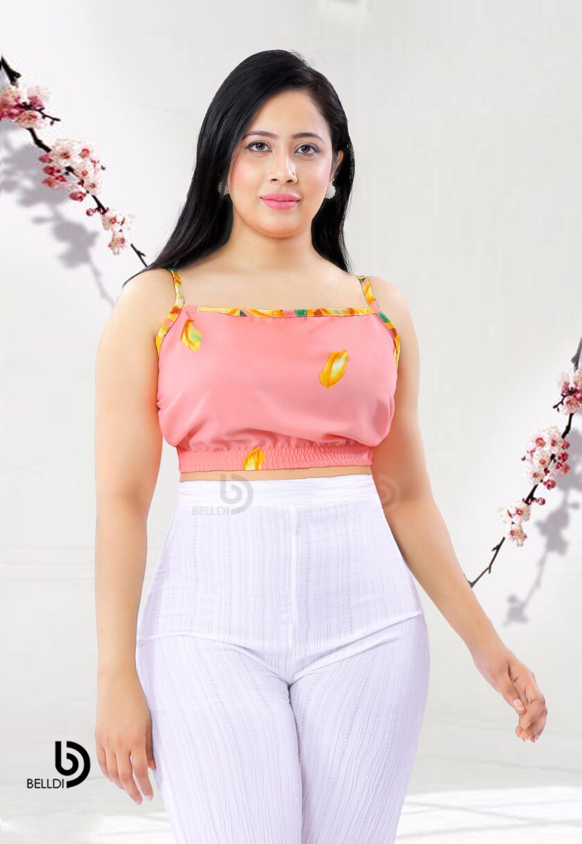 SPAGHETTI STRAP CROP TOP