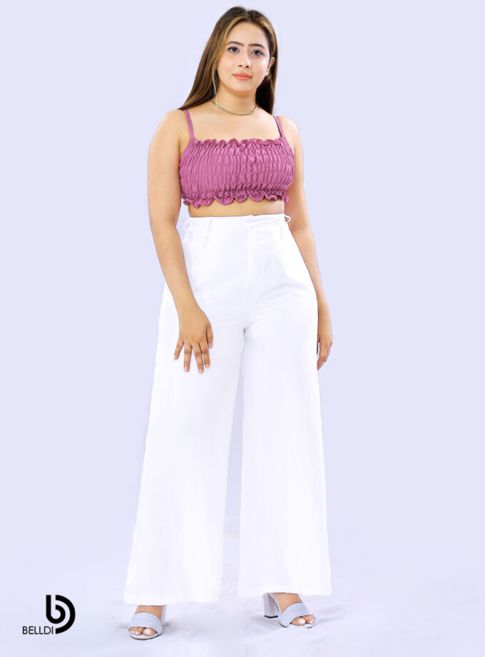 SPAGHETTI STRAP SMOCKED TOP