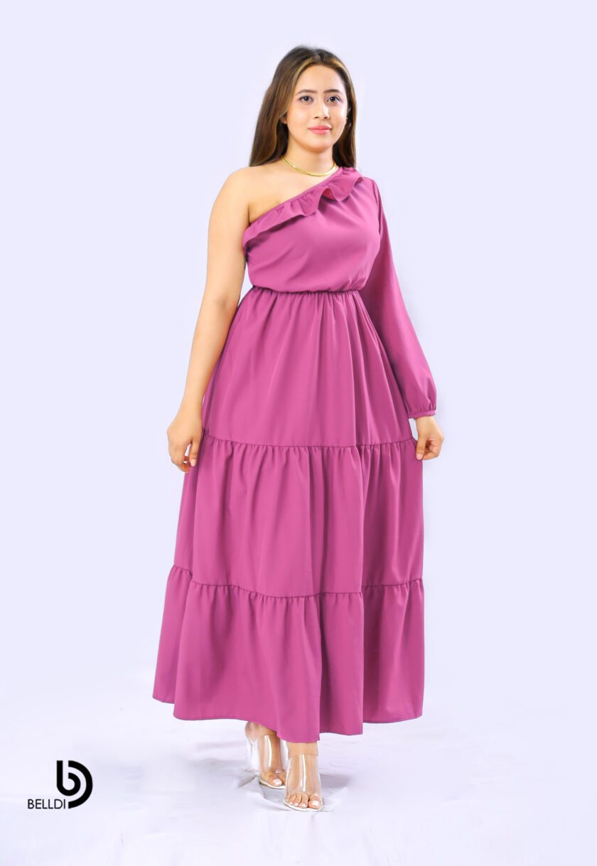 ONE SHOULDER  LONG DRESS