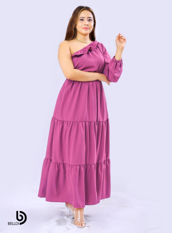 ONE SHOULDER LONG DRESS