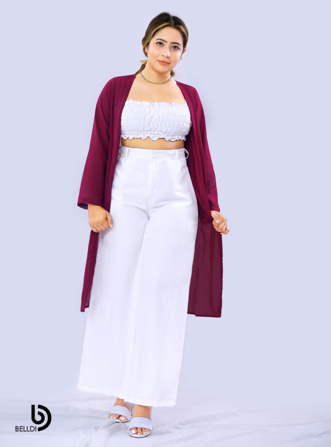 LONG SLEEVE OPEN FRONT CARDIGAN