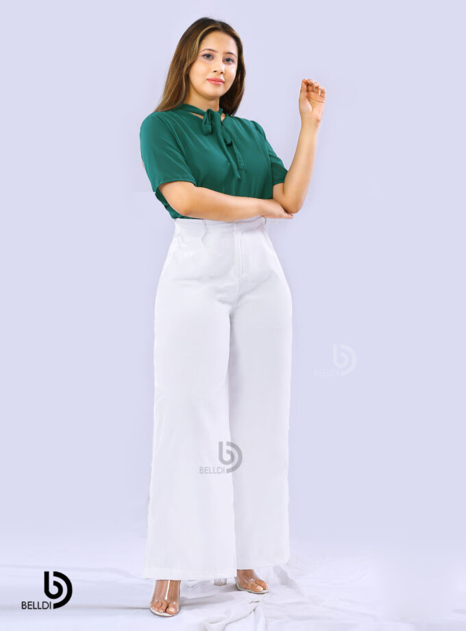 SHORT SLEEVE GREEN TOP