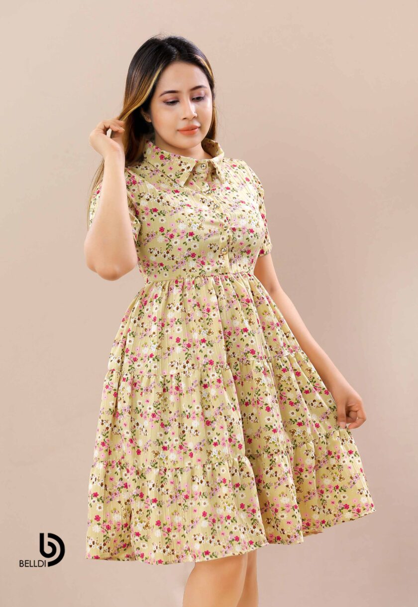 FLORAL SLEEVE SHORT FROCK - Image 2