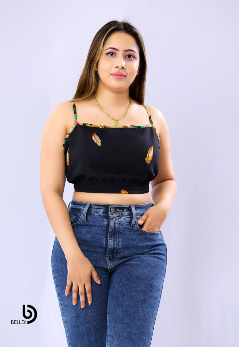 SPAGHETTI STRAP CROP TOP - Image 2