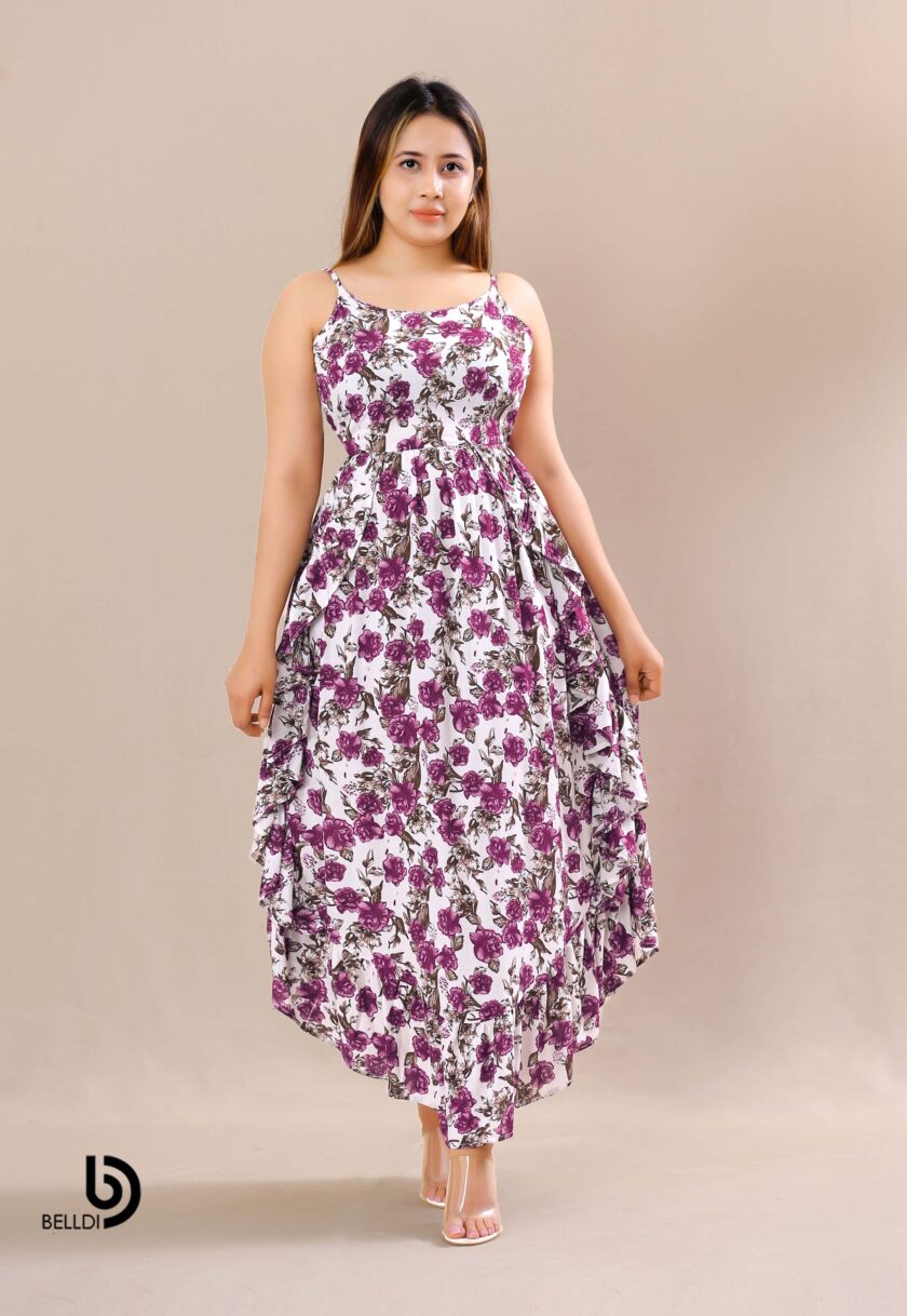 SPAGHETTI STRAPS LONG DRESS