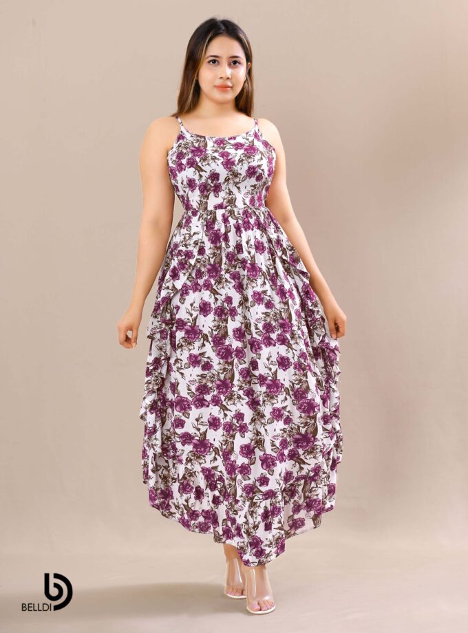 SPAGHETTI STRAPS LONG DRESS