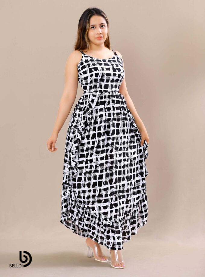 SPAGHETTI STRAPS LONG DRESS