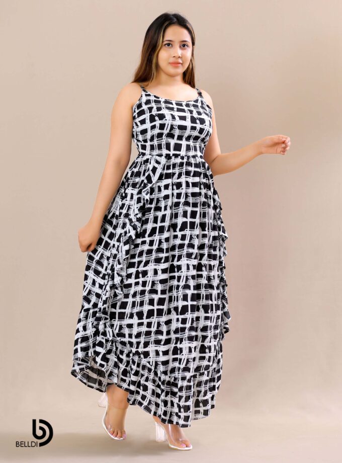 SPAGHETTI STRAPS LONG DRESS