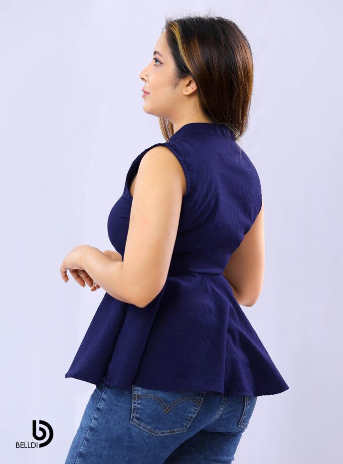FRONT BUTTON OPEN BLOUSE