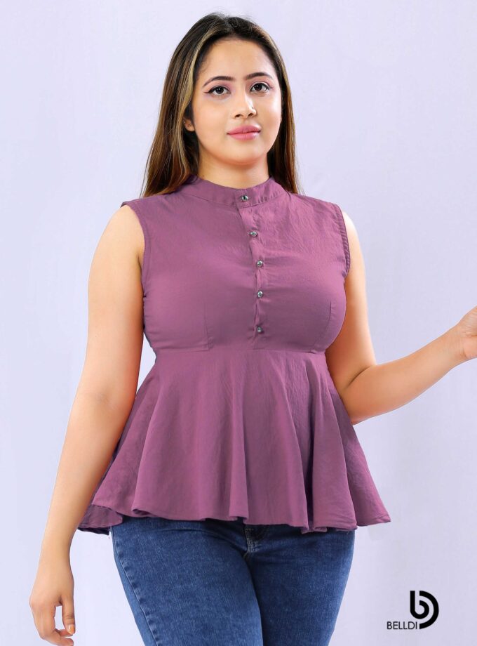 FRONT BUTTON OPEN BLOUSE