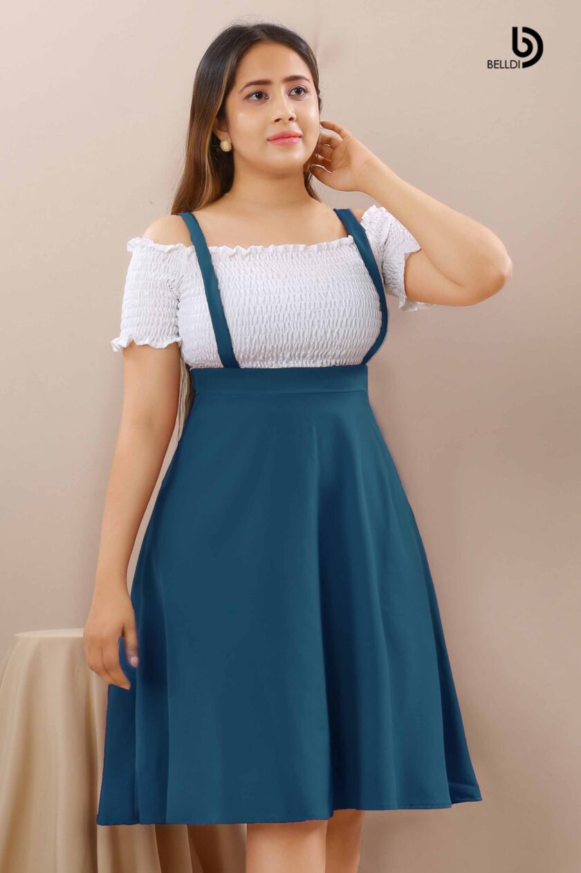 PINAPO SMOKED TWO TONE SHORT DRESS