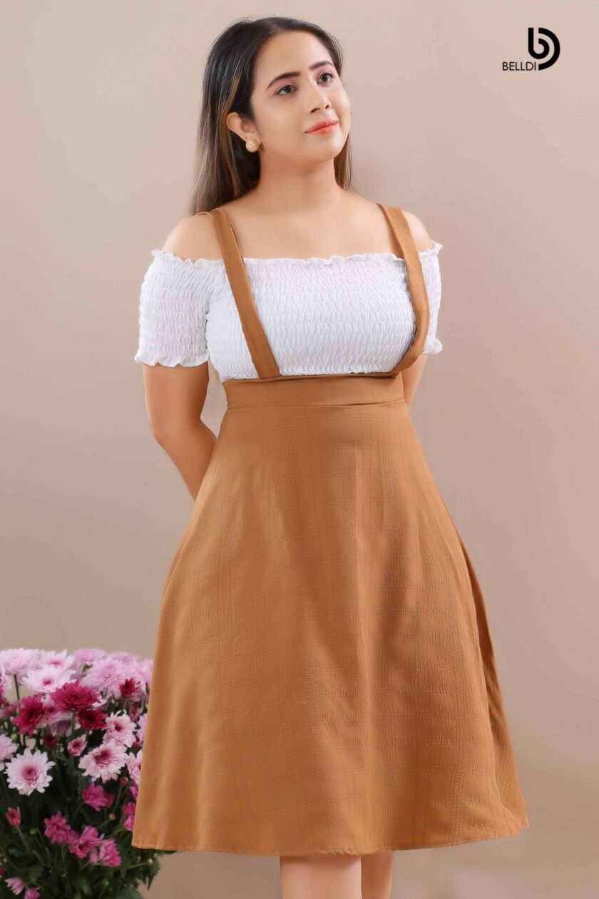 PINAPO SMOKED TWO TONE SHORT DRESS
