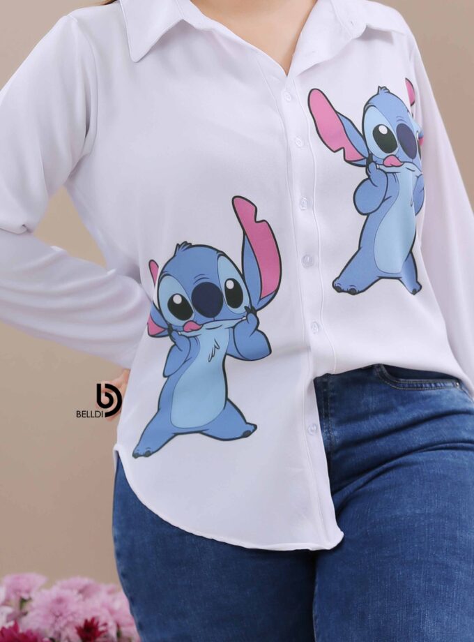 PRINTED LONG SLEEVE BLOUSE