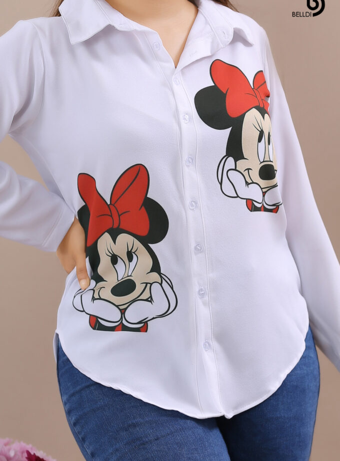PRINTED LONG SLEEVE BLOUSE