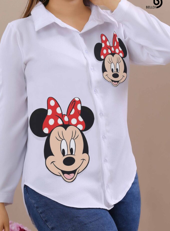 PRINTED LONG SLEEVE BLOUSE