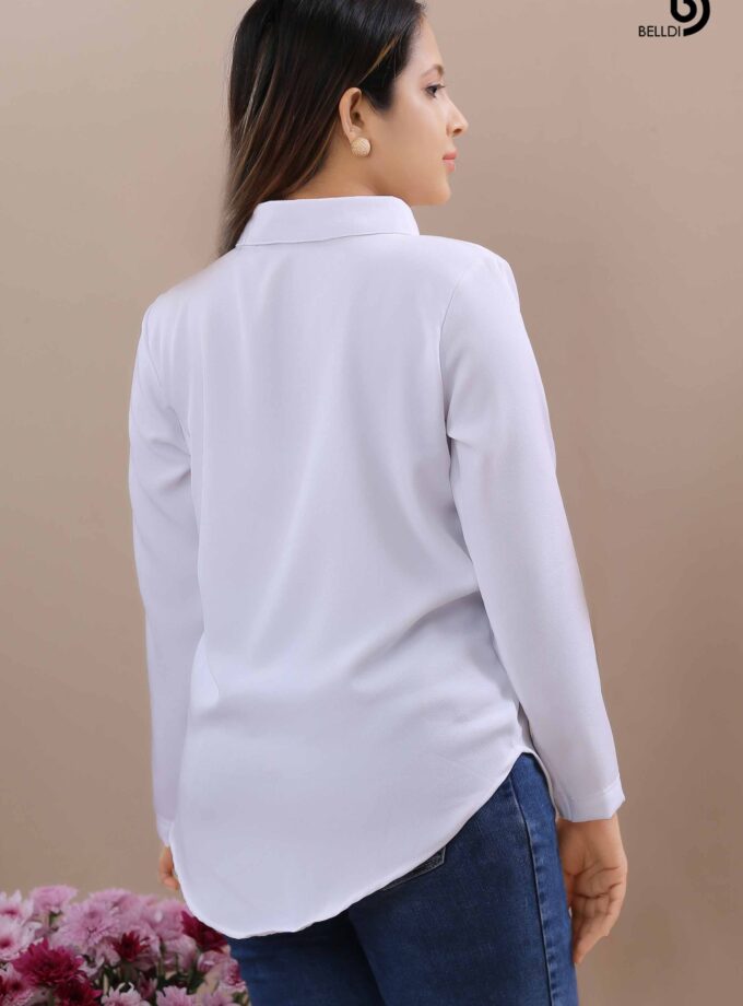 PRINTED LONG SLEEVE BLOUSE
