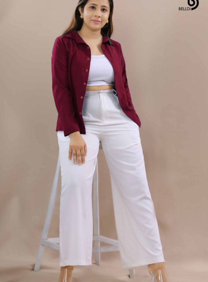 HIGH WAIST WHITE PANT
