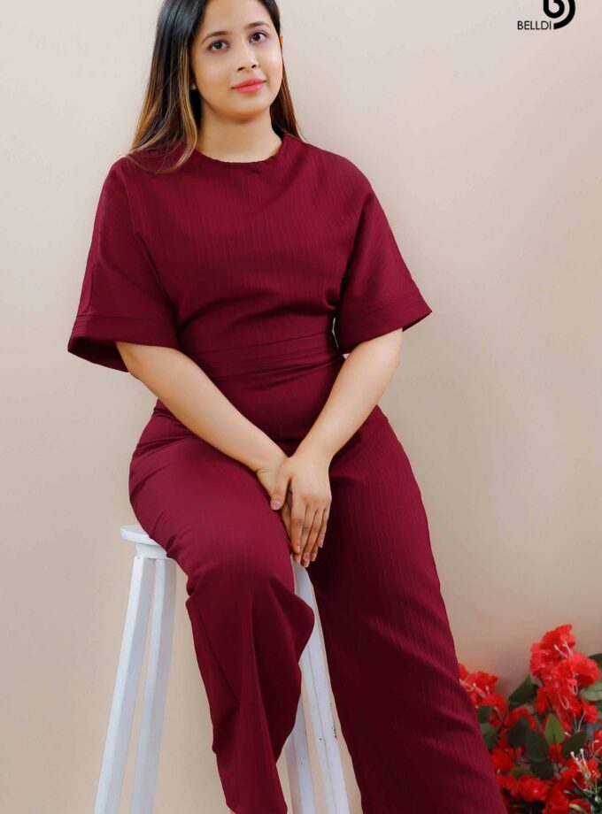 BATWING SLEEVE JUMPSUIT