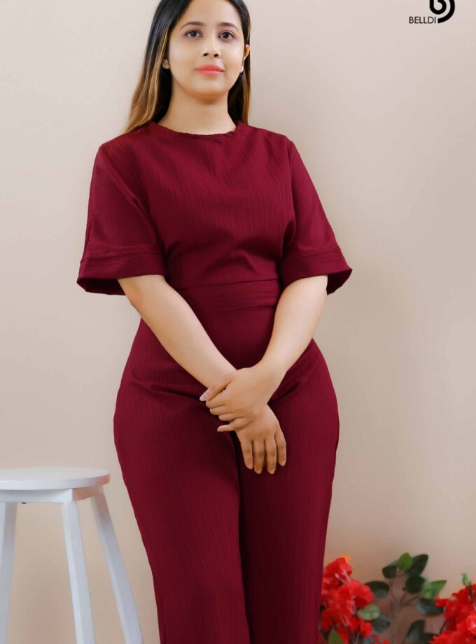 BATWING SLEEVE JUMPSUIT
