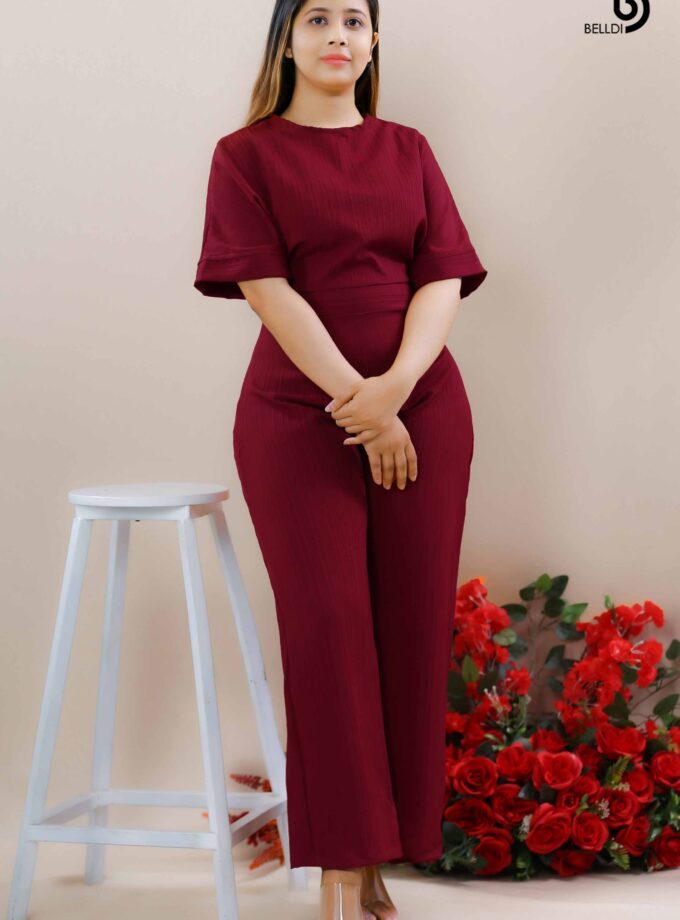 BATWING SLEEVE JUMPSUIT