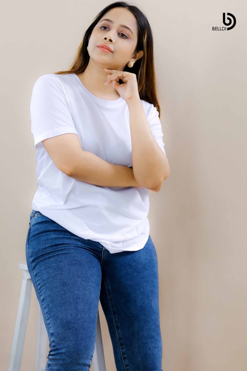 SHORT SLEEVE WHITE T SHIRT