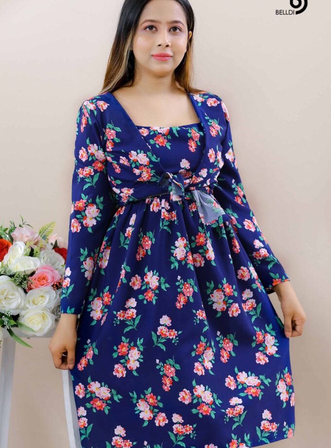 LONG SLEEVE TOP AND SHORT FROCK